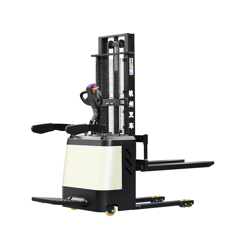 1,5 tonn Stand-on Electric Pallet Stacker Lift 3M